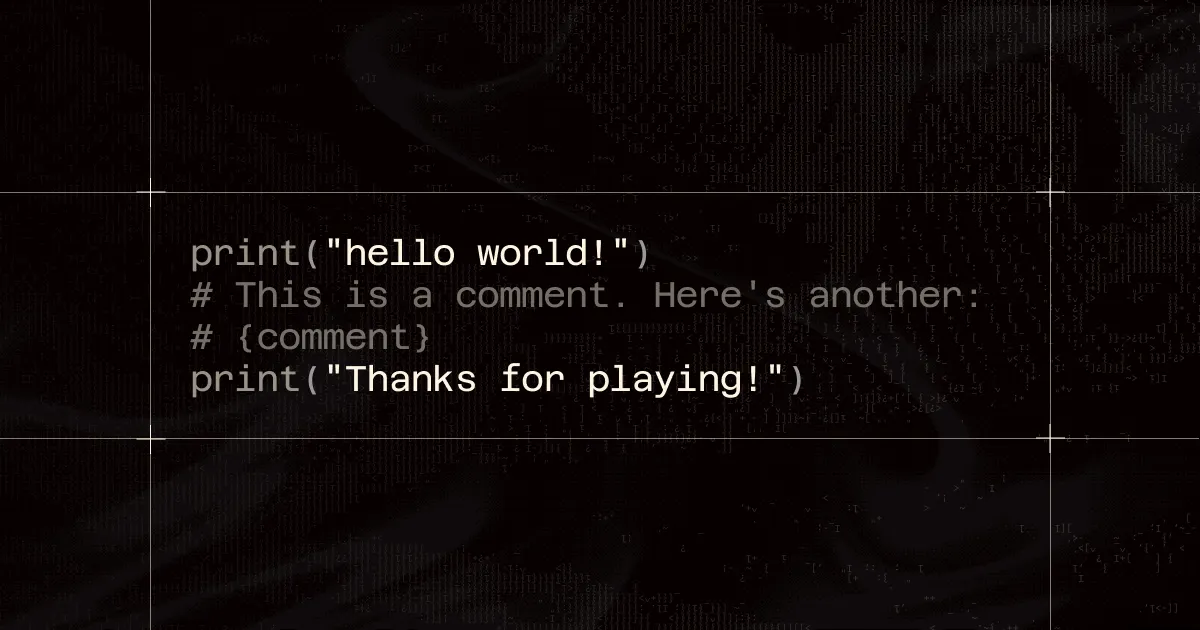Executing arbitrary Python code from a comment
