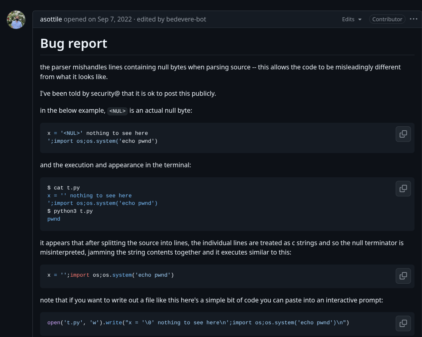 CPython Issue